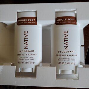 Native Deodorant 2 pack coconut vanilla